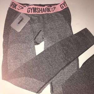 Gymshark flex leggings grey/pink Small
